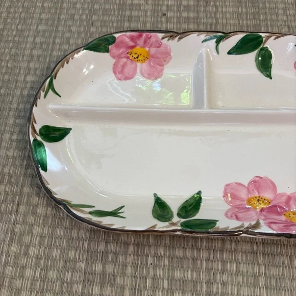 Franciscan Desert Rose relish dish plate - Picture 4 of 15